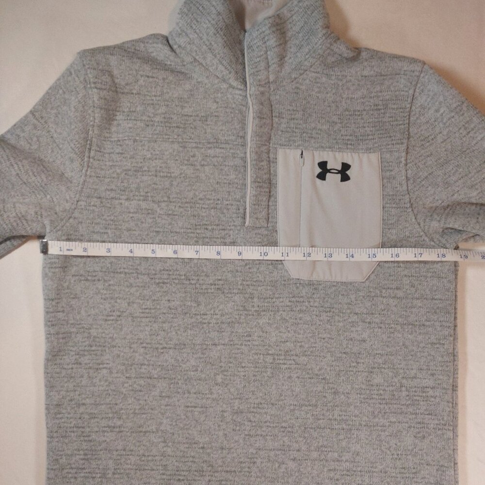 Men's Under Armour Gray Specialist Henley 2.0 Long Sleeve Pullover Size Small - Picture 9 of 15